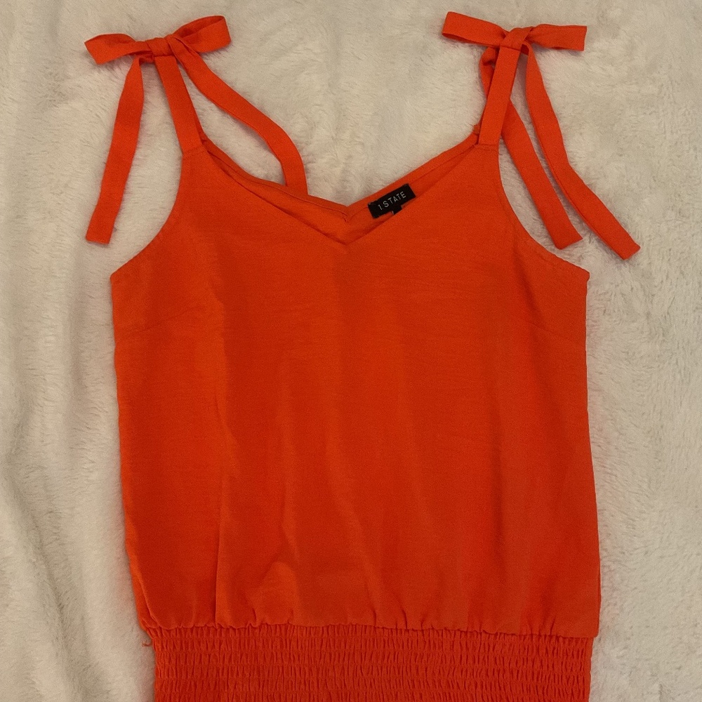 1. STATE Cute Orange Top